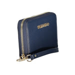 Valentino - Sleek Polyethylene Zip-Around Wallet with Wrist Strap - Blue Mario Valentino