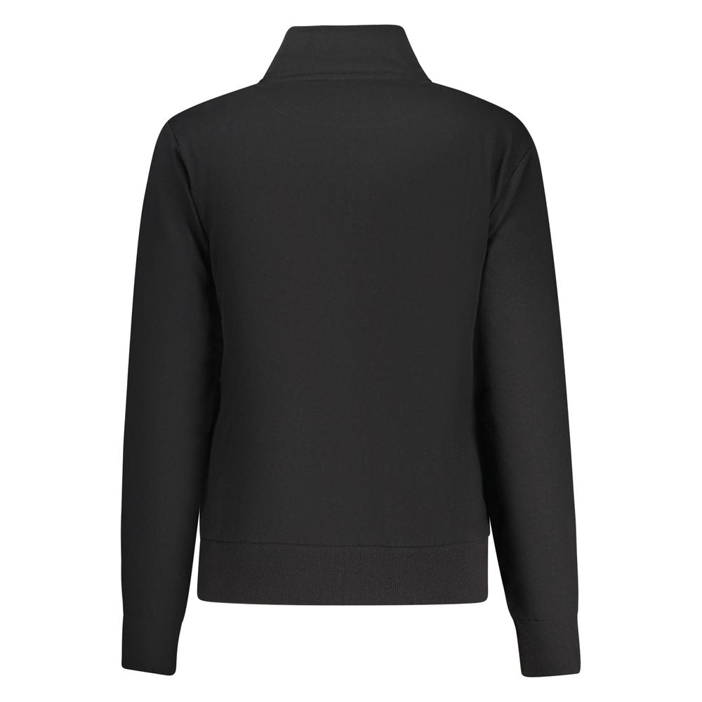 Laura Biagiotti - Sleek Zip-Up High Neck Cotton Sweatshirt - Black Laura Biagiotti