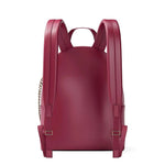 Michael Kors - Sleek Chain Accent Faux Leather Backpack - Pink Michael Kors