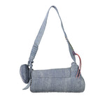 Desigual - Eclectic Denim Shoulder Bag With Heart Charm - Azzurro Desigual