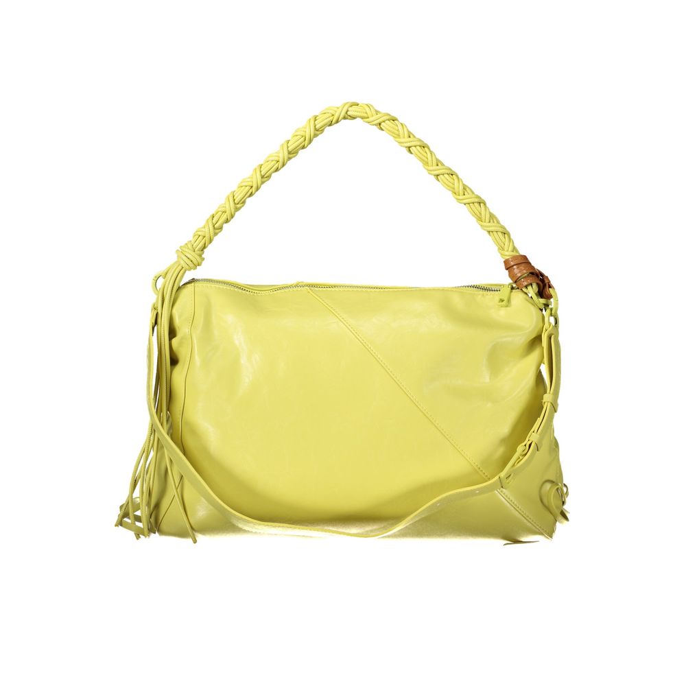 Desigual - Vibrant Braided Handle Polyethylene Shoulder Bag - Yellow Desigual
