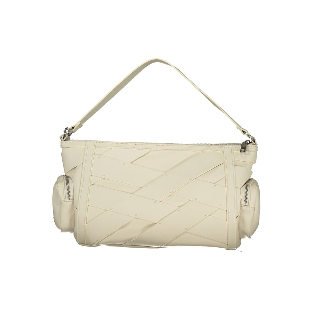 Desigual - Textured Woven Polyurethane Shoulder Bag - White Desigual