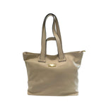 Baldinini Trend - Polished Textured Cowhide Shoulder Bag - Beige Baldinini Trend