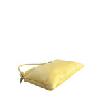 Baldinini Trend - Textured Cowhide Shoulder Clutch With Knot Detail - Yellow Baldinini Trend