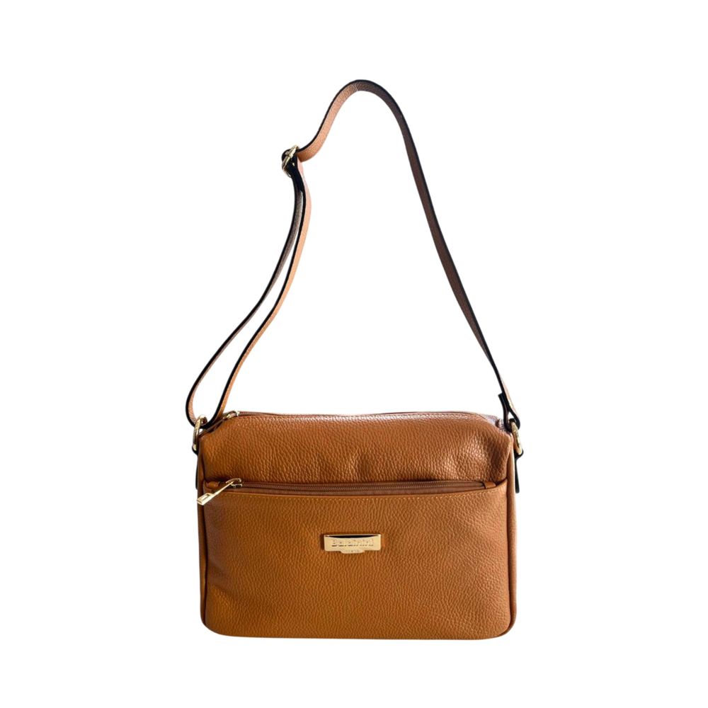 Baldinini Trend - Textured Cowhide Adjustable Crossbody Bag - Brown Baldinini Trend