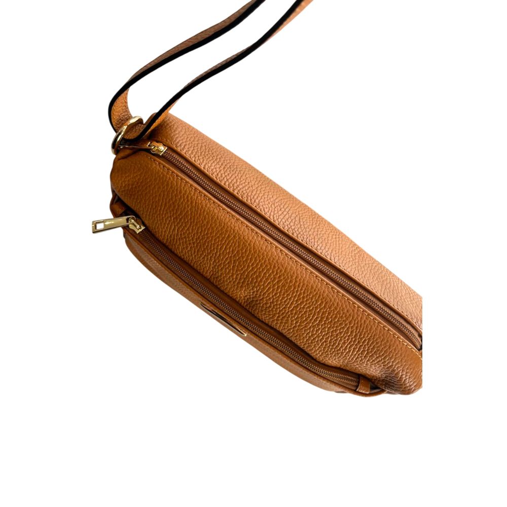 Baldinini Trend - Textured Cowhide Adjustable Crossbody Bag - Brown Baldinini Trend