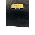 Baldinini Trend - Polished Textured Cowhide Shoulder Bag with Tassel - Black Baldinini Trend