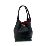 Baldinini Trend - Soft Pebbled Leather Structured Shoulder Bag - Black Baldinini Trend