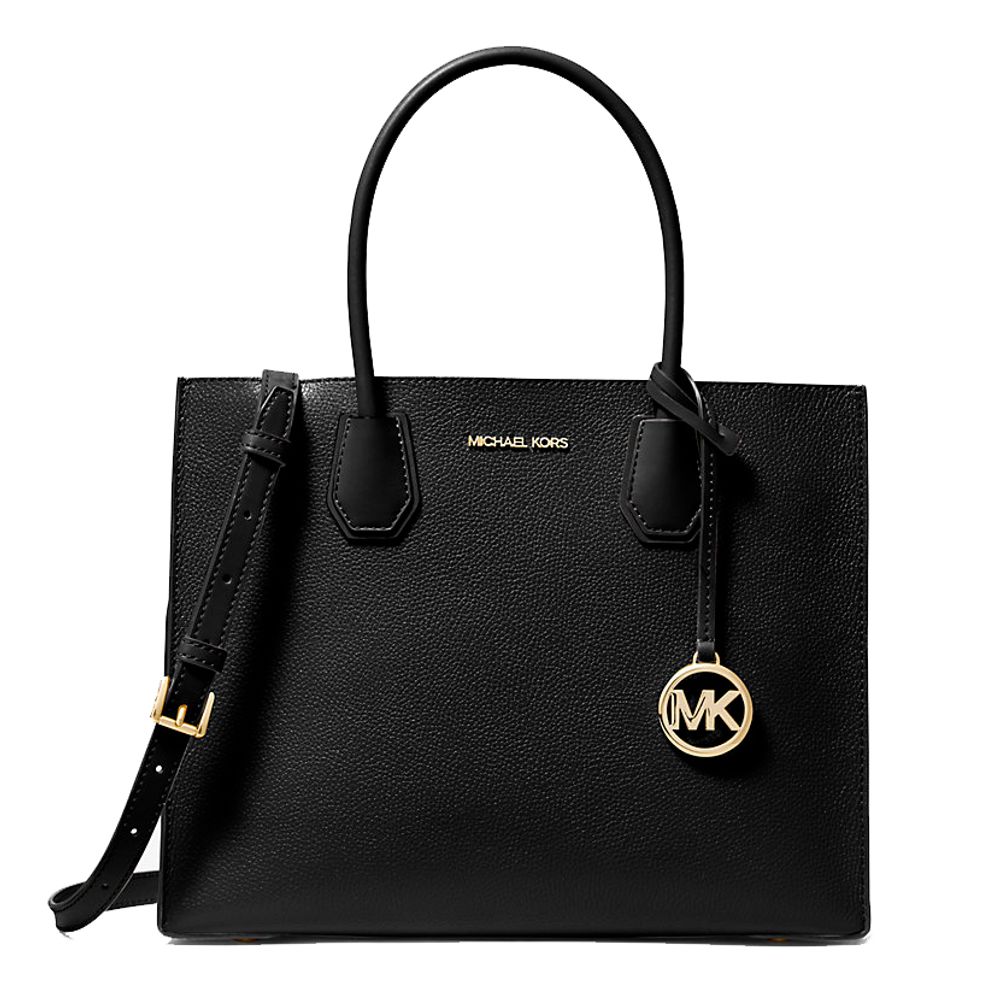 Michael Kors - Structured Textured Top Handle Tote Bag - Black Michael Kors