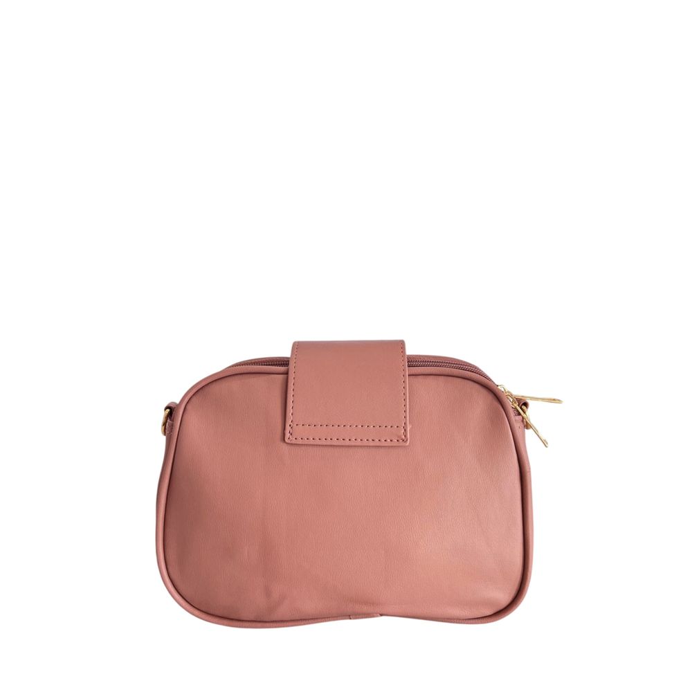 Baldinini Trend - Elegant Quilted Chevron Crossbody Bag - Pink Baldinini Trend