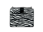 Michael Kors - Bold Zebra Print Coated PVC Crossbody Chain Bag - Black White Zebra Michael Kors