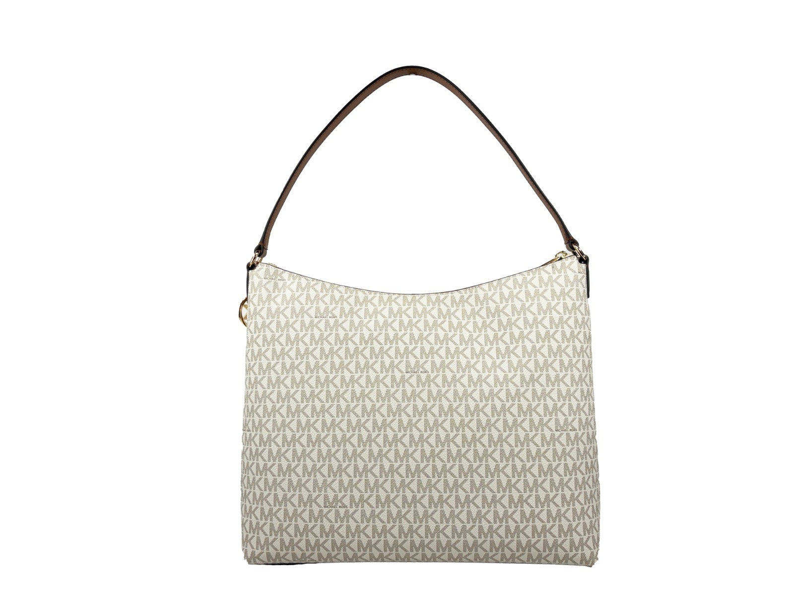 Michael Kors - Polished Logo Print Large Cargo Shoulder Bag - Vanilla Michael Kors