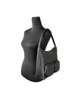 Michael Kors - Polished Pebble Leather Large Cargo Shoulder Bag - Black Michael Kors