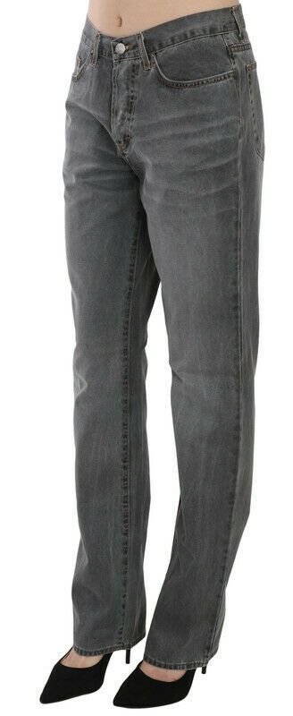 Just Cavalli - Classic Gray Washed Straight Leg Denim Jeans - Gray Washed Just Cavalli