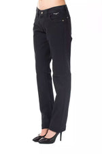 Ungaro Fever - Chic Regular Fit Straight Leg Cotton Pants - Blue Ungaro Fever