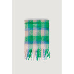 Only - Classic Check Fringe Scarf - Green Multi Only
