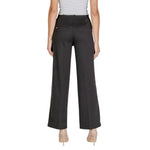 Street One - Polished Regular Fit Straight Leg Trousers - Black Street One