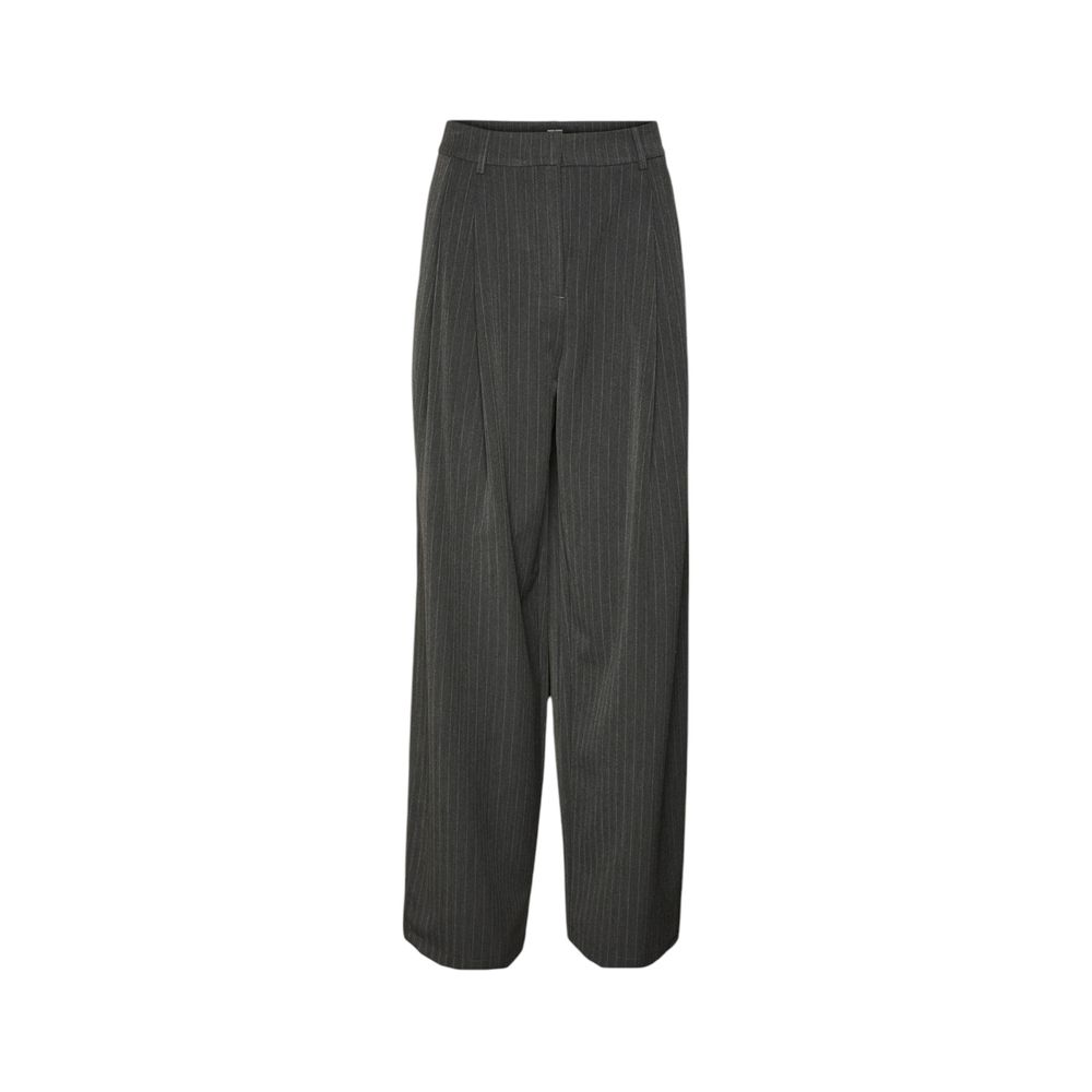 Vero Moda - Sophisticated Wide Leg Pinstripe Trousers - Grey Vero Moda