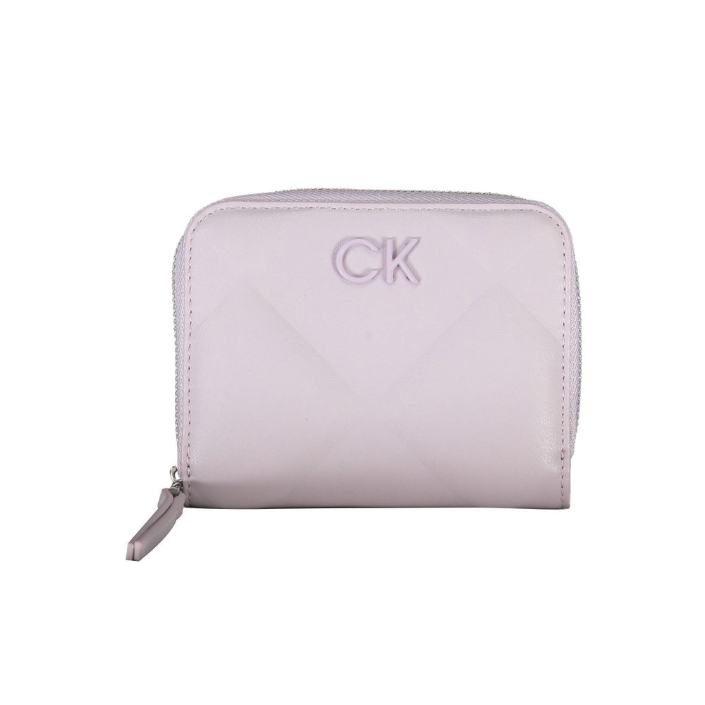 Calvin Klein - Sleek Quilted Zip-Around Wallet with RFID Protection - Purple Calvin Klein