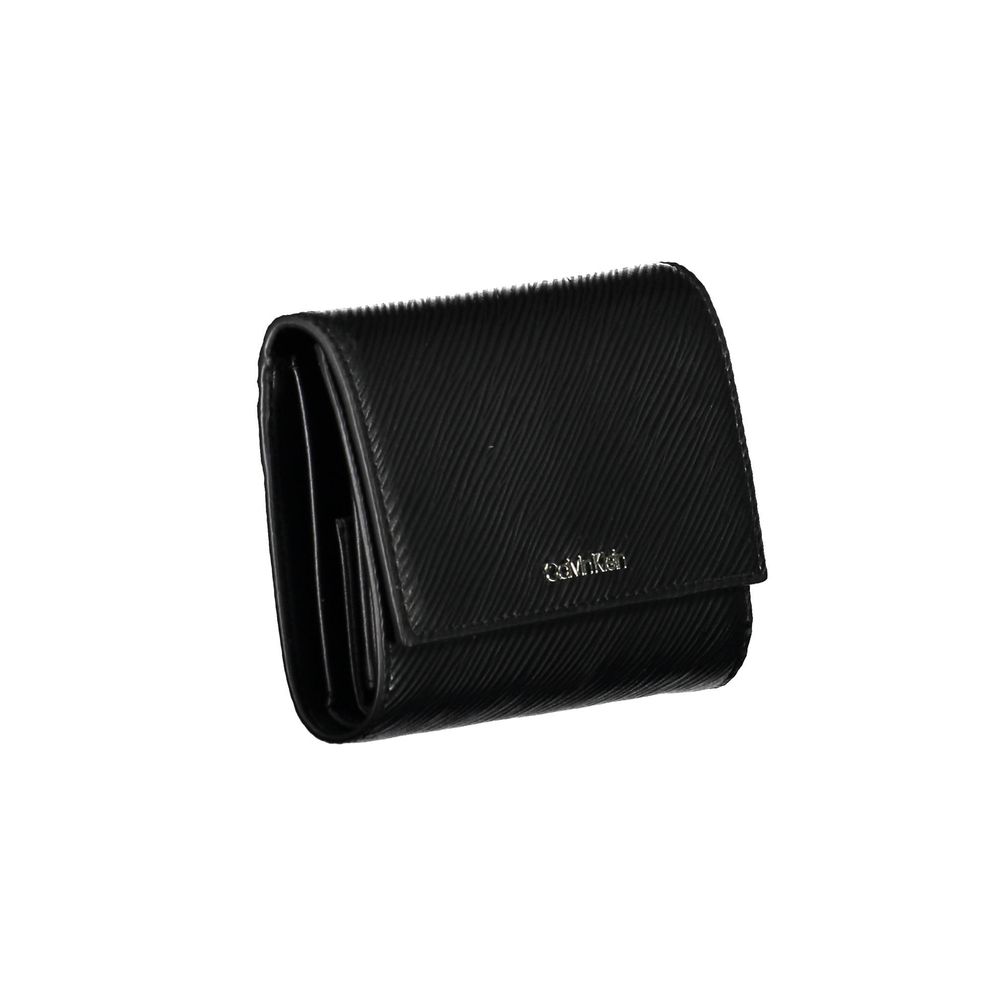 Calvin Klein - Sleek Textured Polyethylene Wallet with RFID Protection - Black Calvin Klein
