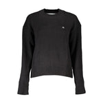 Calvin Klein - Elegant Ribbed Cotton Crew Neck Sweater - Black Calvin Klein