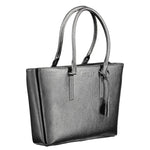 Calvin Klein - Sleek Textured Polyethylene Structured Shoulder Bag - Black Calvin Klein
