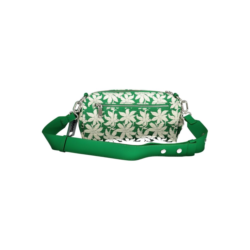 Desigual - Playful Floral Polyethylene Crossbody Bag - Green Desigual