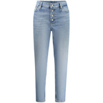 Calvin Klein - High-Rise Button-Fly Mom Jeans - Light Blue Calvin Klein