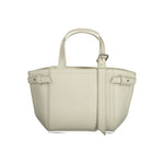 Calvin Klein - Structured Minimalist Mini Tote Bag with Dual Handles - White Calvin Klein