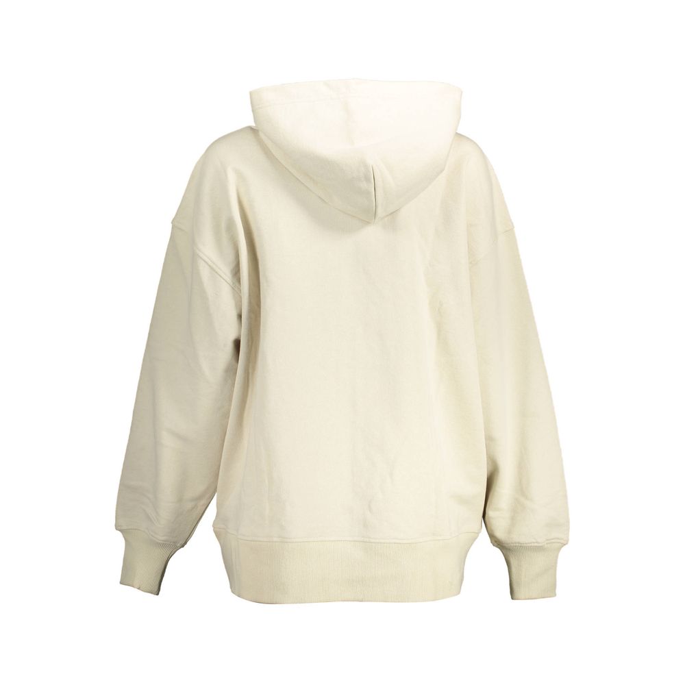 Calvin Klein - Relaxed Zip-Up Cotton Hoodie - Beige Calvin Klein