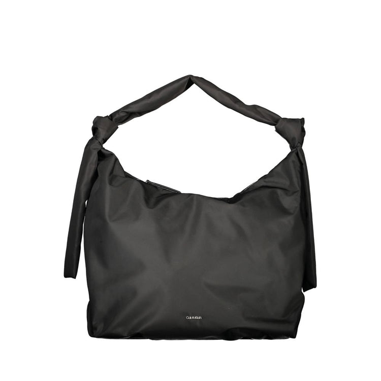 Calvin Klein - Modern Knotted Handle Recycled Polyester Shoulder Bag - Black Calvin Klein