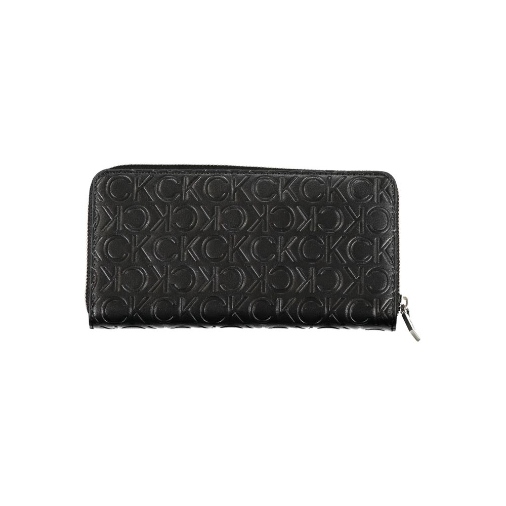 Calvin Klein - Embossed Monogram Zip Wallet - Black Calvin Klein
