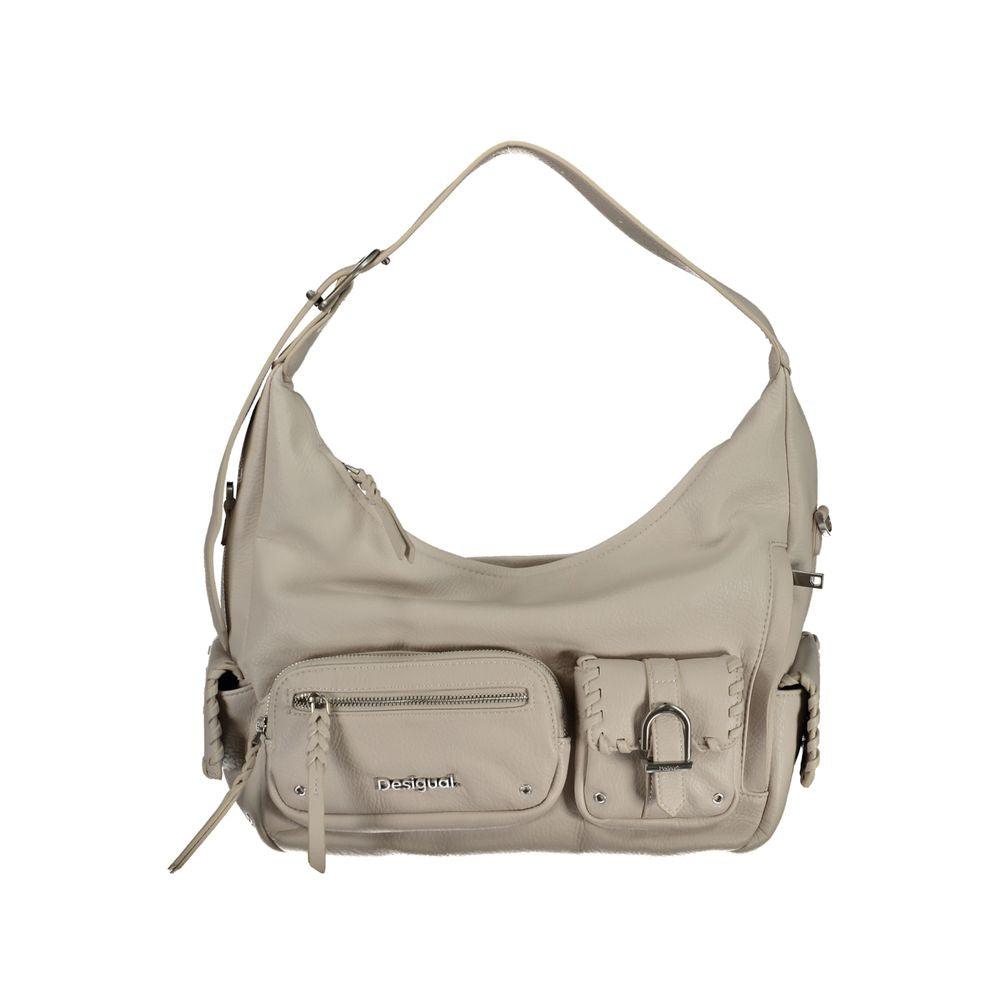 Desigual - Functional Utility Polyethylene Shoulder Bag - White Desigual