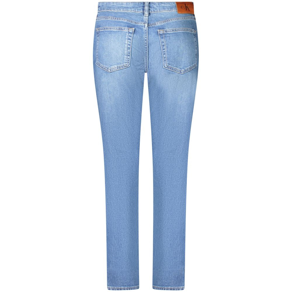 Calvin Klein - Classic Light Wash Mid Rise Slim Jeans - Blue Calvin Klein
