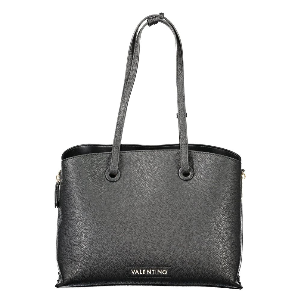 Valentino - Structured Polyethylene Top Handle Bag - Black Mario Valentino