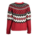 Desigual - Playful Geometric Patch Knit Sweater - Red Multi Desigual