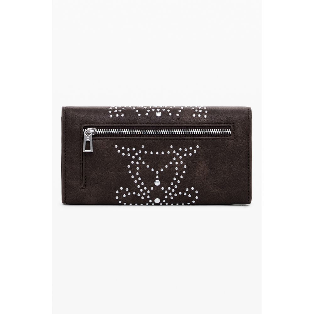 Desigual - Audacious Studded Poker Face Wallet - Brown Desigual