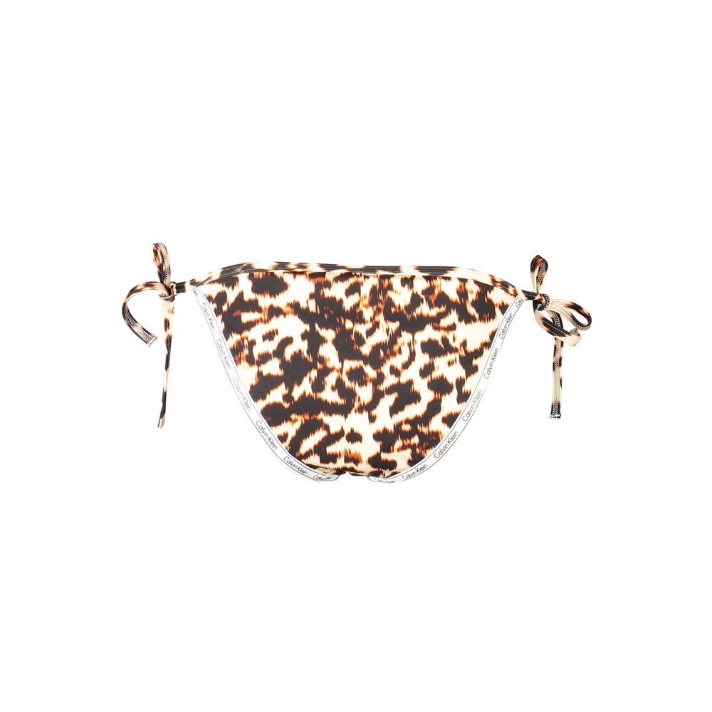 Calvin Klein - Bold Leopard Print Side-Tie Swim Briefs - Beige Leopard Calvin Klein
