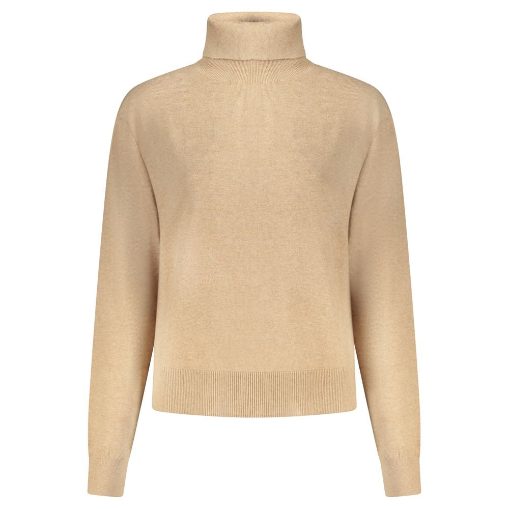 Pepe Jeans - Luxurious Cotton Wool Cashmere Turtleneck Sweater - Beige Pepe Jeans