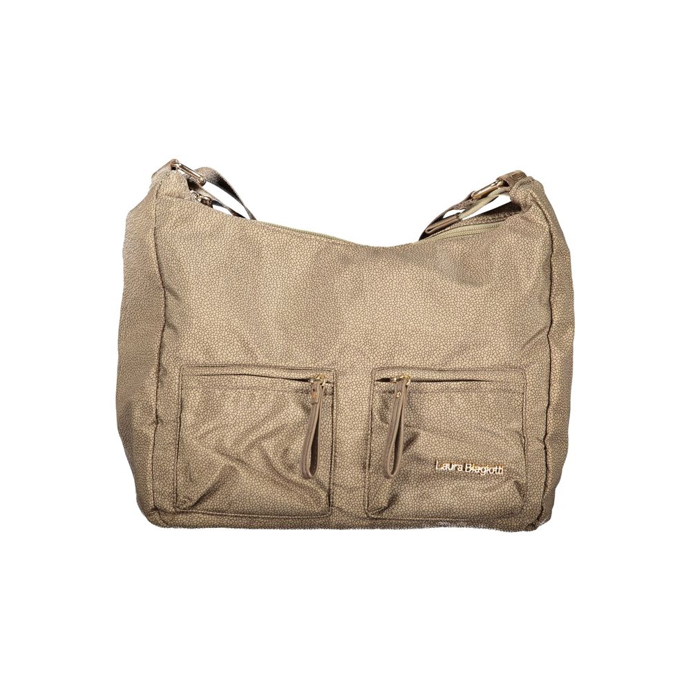 Laura Biagiotti - Lorde Textured Adjustable Shoulder Bag - Beige Laura Biagiotti
