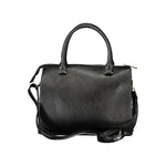 Laura Biagiotti - Sleek Studded PVC Structured Handbag - Black Laura Biagiotti