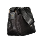 Laura Biagiotti - Sleek Textured Adjustable Shoulder Bag - Black Laura Biagiotti