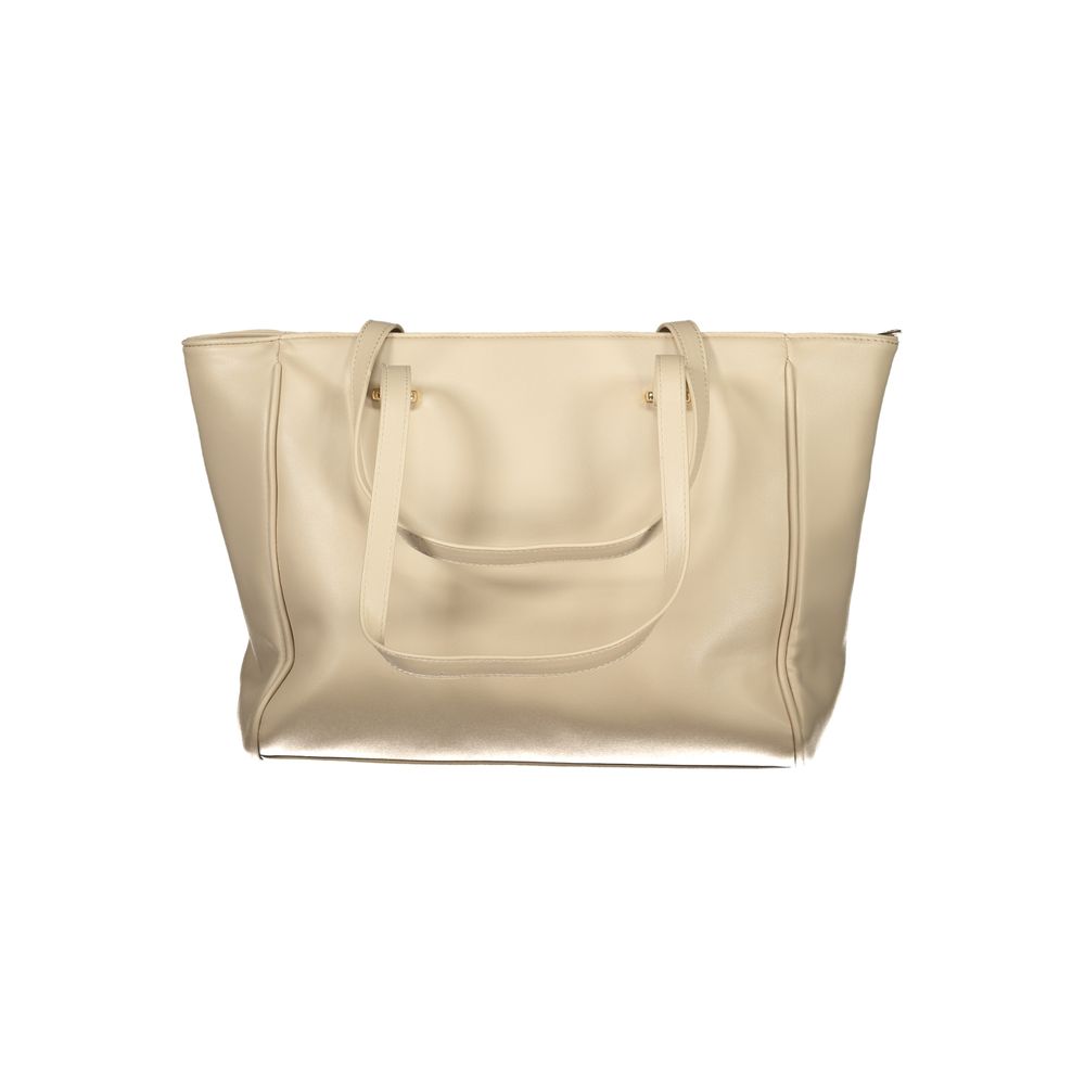 Laura Biagiotti - Sophisticated PVC Structured Tote Bag - Beige Laura Biagiotti
