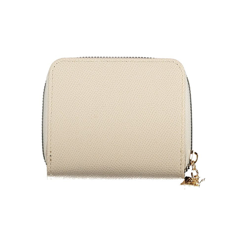 Laura Biagiotti - Chic Textured Zip-Around Wallet - Beige Laura Biagiotti