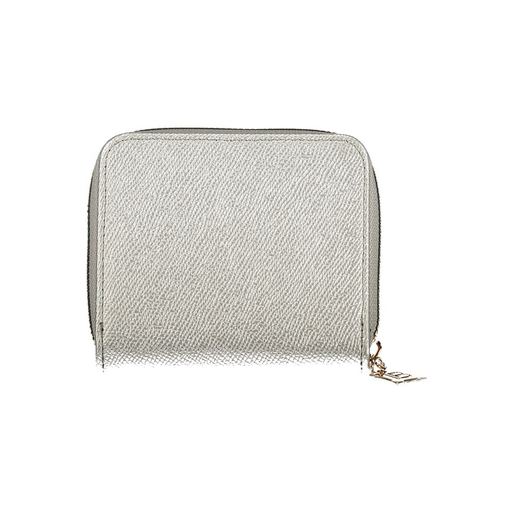 Laura Biagiotti - Sleek Textured Zip-Around Wallet - Grey Laura Biagiotti