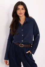  Langærmet skjorte model 220822 Italy Moda 