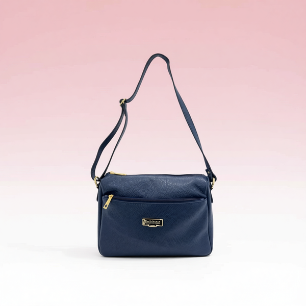 Baldinini Trend - Textured Cowhide Crossbody Bag - Blue Baldinini Trend