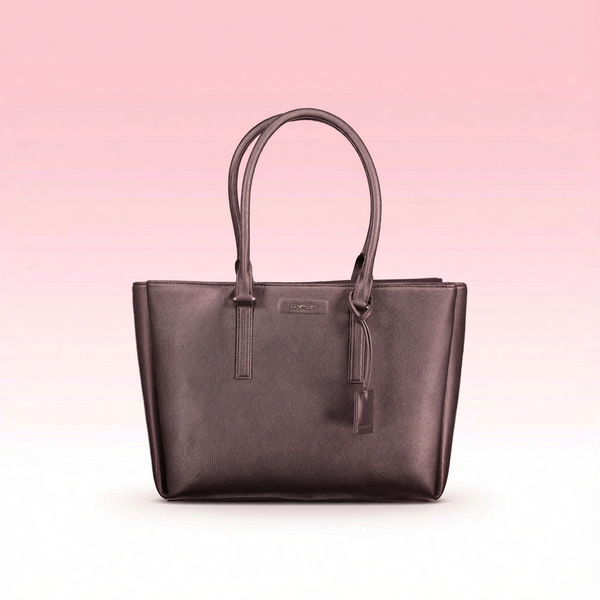 Calvin Klein - Sleek Textured Polyethylene Structured Shoulder Bag - Black Calvin Klein