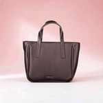 Calvin Klein - Sleek Structured Polyethylene Handbag with Dual Handles - Black Calvin Klein
