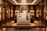Michael Kors - Sophisticated Logo Print Structured Crossbody Bag - Powder Blush Multi Michael Kors